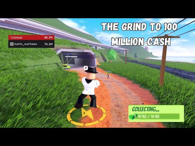 The Grind To 100 Million Cash in Jailbreak... (Roblox Jailbreak)