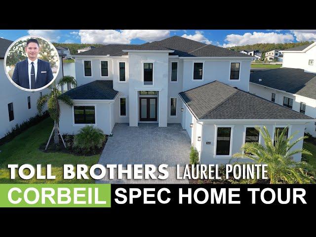 Toll Brothers Laurel Pointe Corbiel Home Tour | Lake Nona Luxury Home 6 Bedroom Waterfront