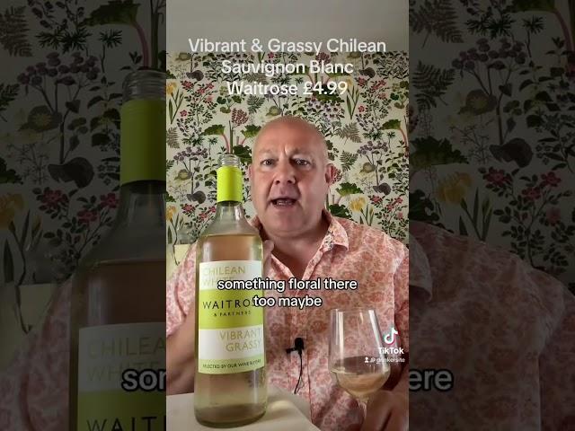 #Waitrose Vibrant and Grassy #Sauvignon Blanc £4.99