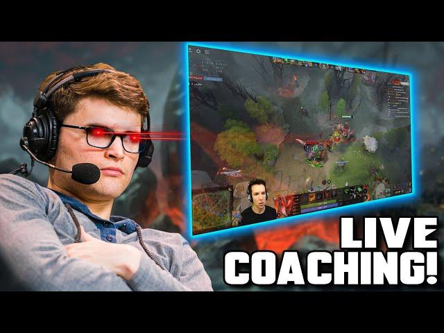 Time For Grubby's First LIVE COACHING with BSJ on URSA! - Dota 2