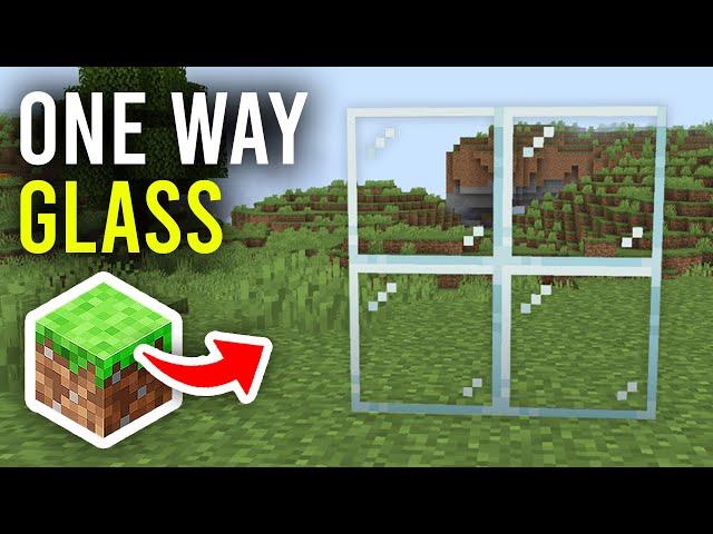 How To Make One Way Glass In Minecraft - Full Guide