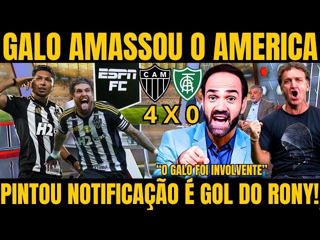 POS JOGO ATLETICO MG 4X0 AMERICA MG / GALO AMASSOU E SEGUE RUMO AO HEXA NOTICIAS DO ATLETICO MG HOJE