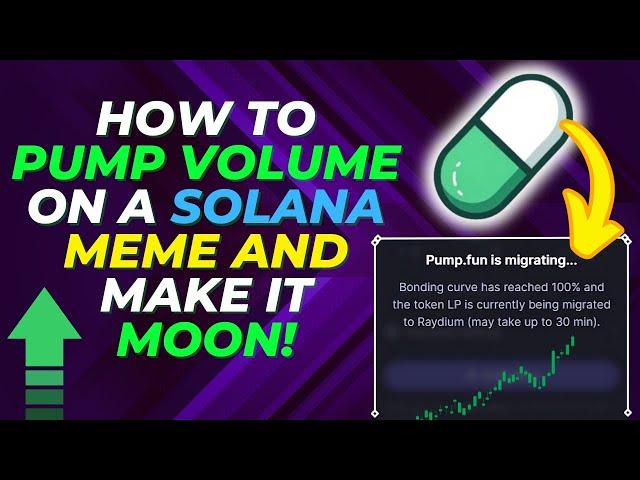 VOLUME BOOST BOT FOR SOLANA MEMES TO MAKE THEM MOON!