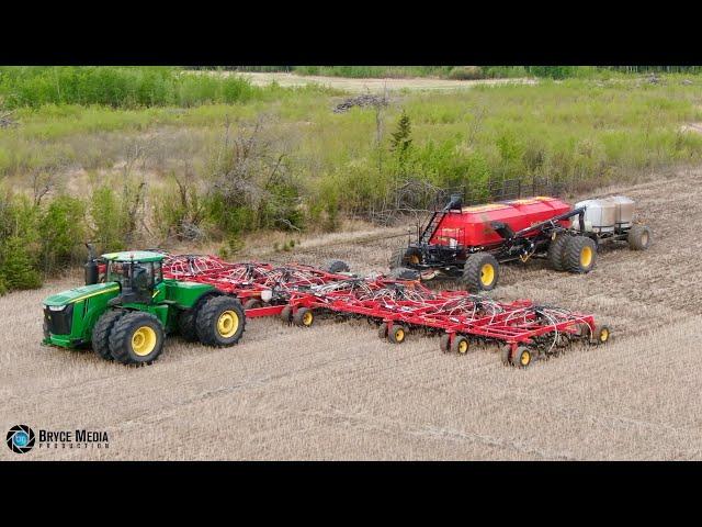  John Deere 9620 R mit einer Väderstad Seed Hawk 980 bei der Aussaat 2024 / Musik & Sound