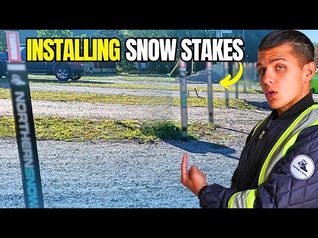 How to Install Snow Stakes