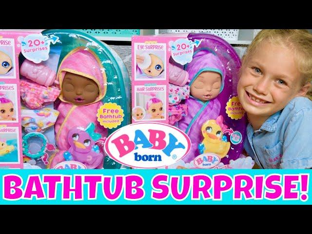 Baby Born Surprise: Bathtub Surprise! New from MGA Entertainment! Unboxing With Skye & Caden!