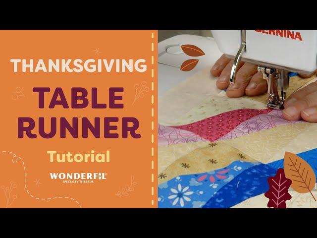 Scrap Buster Thanksgiving Table Runner 