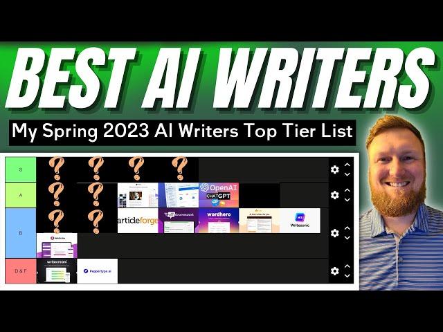 Best AI Content Writer: Tier List for Spring 2023