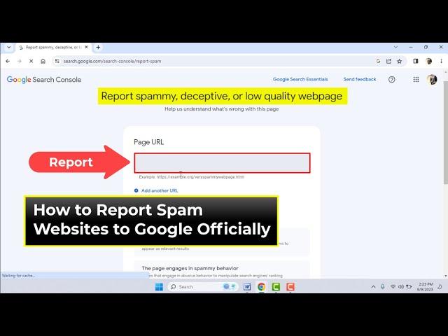 How to Report Spam Websites Directly to Google | Official Method