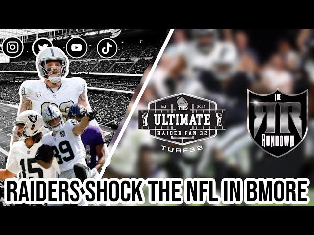 #Raiders SHOCK the NFL in Baltimore with Upset| Next Day Rundown|Turf & Rundown Post game Analysis