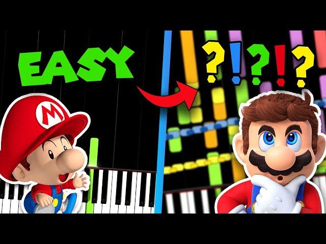 Super Mario Theme EASY to IMPOSSIBLE