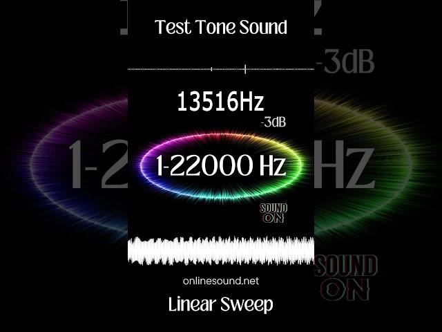 Short Hearing Test. Sound 1-22000 Hz (Linear Sweep) #frequency #sound #hz #hearingtest #lifehacks