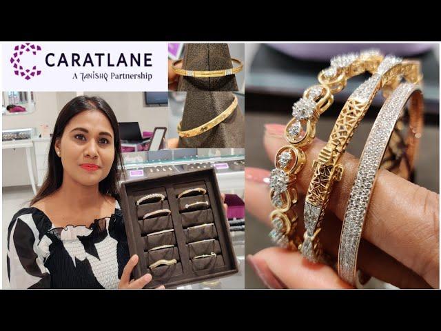 Light Weight Diamond Bangles With Price| Caratlane Diamond Bangle Designs With Weight & Price |