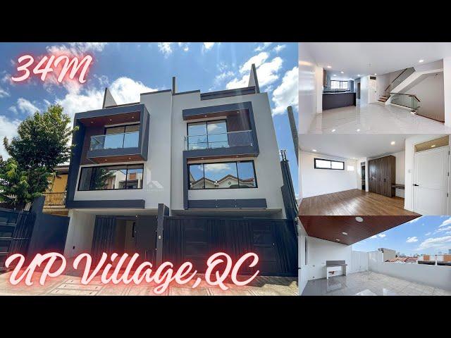 Stylish Modern Townhouse For Sale in UP Village, Quezon City