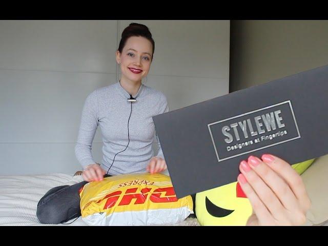 ASMR Whisper Crinkle ︎ Fashion Haul Unboxing Try On | StyleWe Review