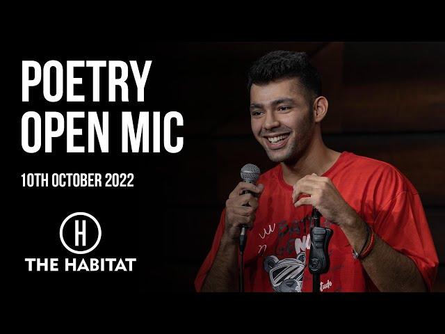 Live Poetry Open Mic at The Habitat 9th October 2022