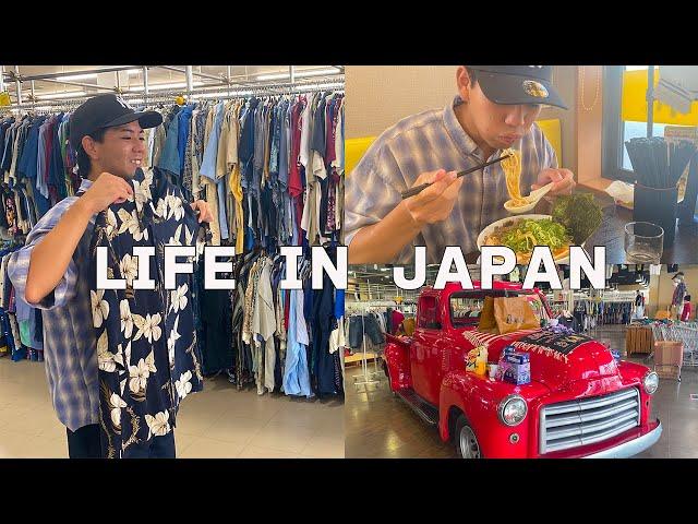 [Vlog] Daily life in Japan , I bought a lot of summer clothes at the thrift store!