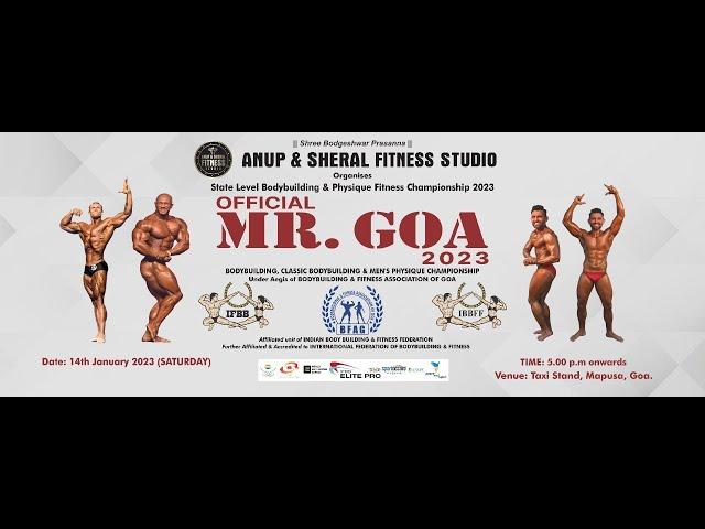 Mr. GOA 2023 | STATE LEVEL BODYBUILDING & PHYSIQUE FITNESS CHAMPIONSHIP.