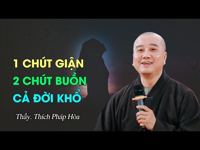 1 chút giận, 2 chút buồn, cả đời khổ - Thầy Thích Pháp Hòa