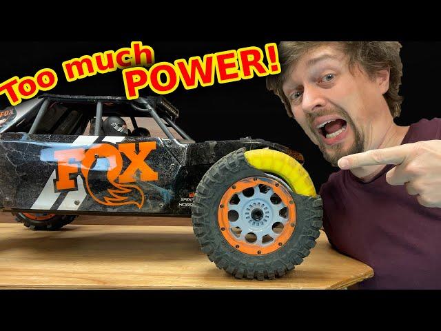 Cheapest way to get MORE POWER from your RC Car (gone too far)