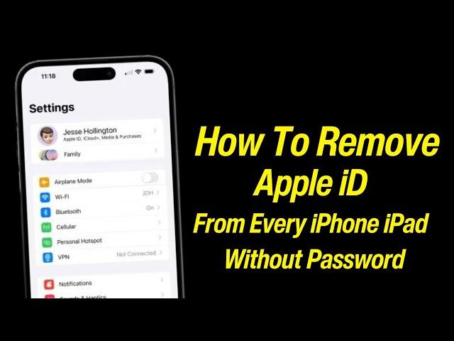 Remove Apple iD From.Every iPhone Without Password Without Computer 2024