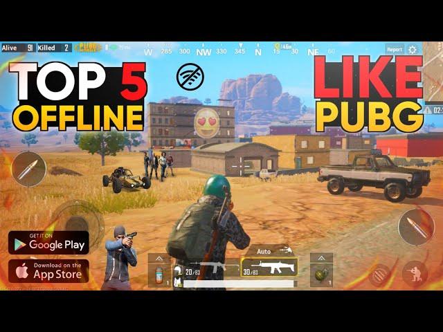 Top 5 Battle Royale Games Like PUBG Mobile For Android OFFLINE with High Graphics | games like pubg