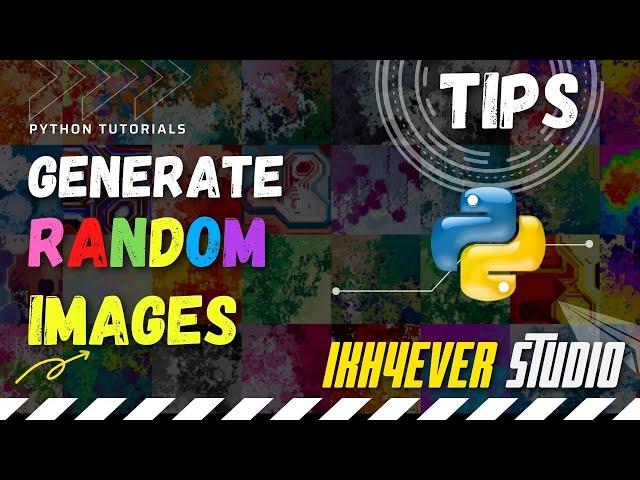 How to Generate Random Images in python with randimage #python