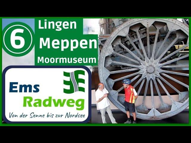 EmsRadweg bis zur Nordsee 6▶ Lingen - Meppen - Moormuseum [ Radtour Radreise Doku ]