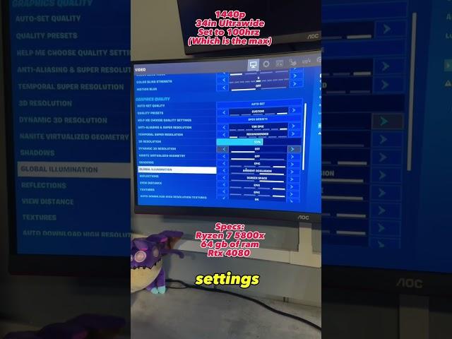4080 FPS test - Fortnite  #RTX4080 #pcbuild #streamsetup #smallstreamer