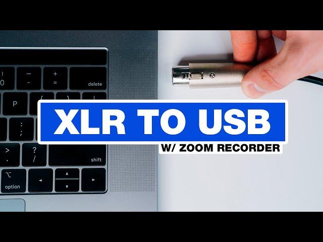 How to Connect an XLR Mic to Your Computer with a Zoom Recorder (Easy XLR to USB Tutorial)