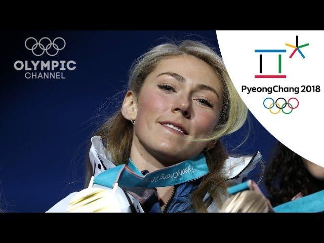 Mikaela Shiffrin of Team USA reacts to her gold in Giant Slalom | Winter Olympics 2018 | PyeongChang