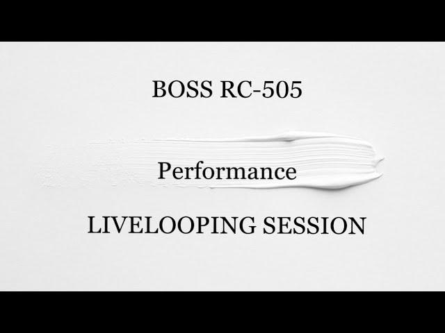 Boss RC 505 - Nastya Maslova Perfomance live looping session