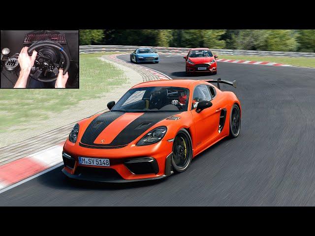 Porsche GT4 RS - Nürburgring Nordschleife Tourist Trackday | Assetto Corsa (Steering Wheel) Gameplay