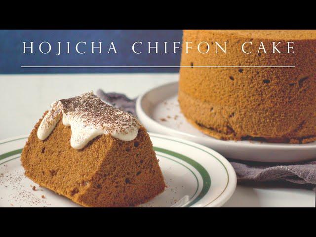 Roasted Green Tea Chiffon Cake