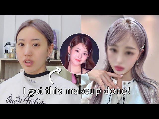 IVE makeup artist turned me into Wonyoung (many makeup tips)! 아이브 담당쌤한테 레전드 장원영 메이크업 받았어요!