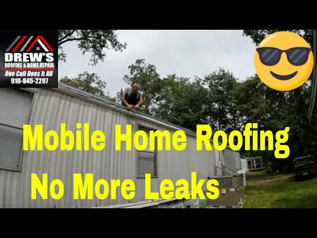 (HOW TO) Single wide mobile home roofing. Start to Finish.