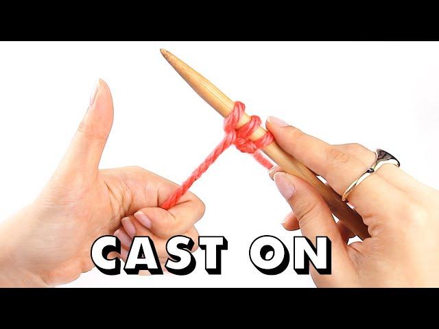 How to CAST ON Knitting for Total Beginners