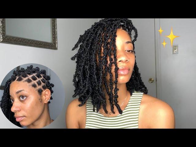 Butterfly Locs on Short Natural Hair  | TWA 