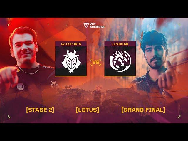 G2 Esports vs Leviatán - VCT Americas Stage 2 - Grand Final - Map 1