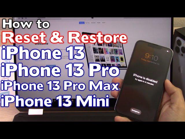 How to Reset/Restore iPhone 13/Pro/Pro Max/Mini Factory Reset Forgot Passcode iPhone is Disabled Fix