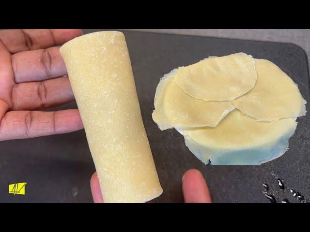 AUTHENTIC HOMEMADE SPRING ROLL WRAPS || HOW TO FOLD|| TWO DIFFERENT WAYS #ghanafood #nigeriafood