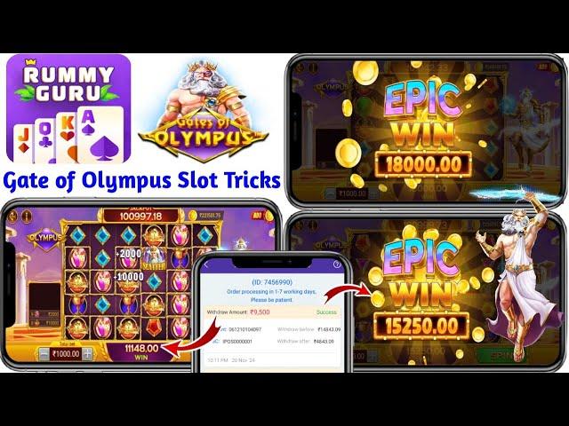 Rummy Guru New Update Today | Gate of Olympus Slot Winning Tricks | Rummy Guru Withdrawal Success