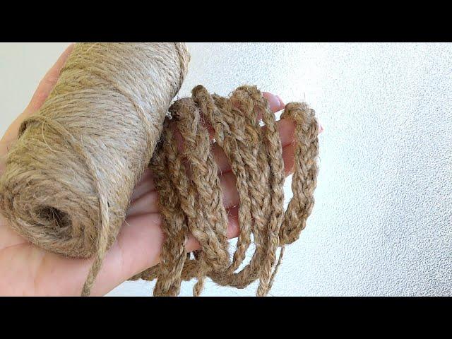 3 ДИВОВИЖНІ ідеї із ДЖУТУ своїми руками / 3 Jute craft ideas