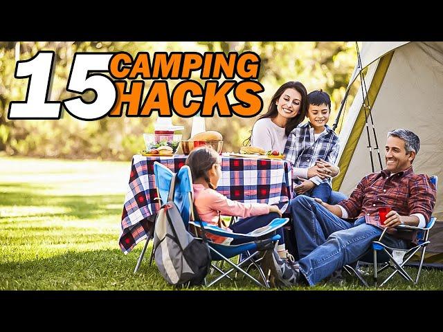 15 Clever and Useful Camping Hacks | Best Camping Tips & Tricks