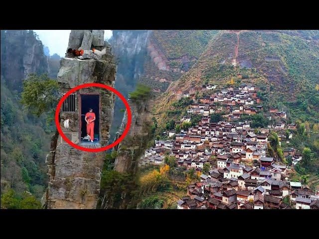 Mysterious stone house on the cliff | Rural life of villagers in China’s cliff village