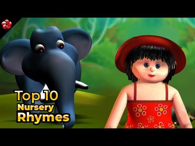 Top 10 nursery rhymes from manjadi  Malayalam kids cartoon