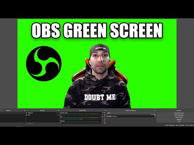 OBS Studio Green Screen Tutorial [ Remove Greenscreen Quick and Easy ]