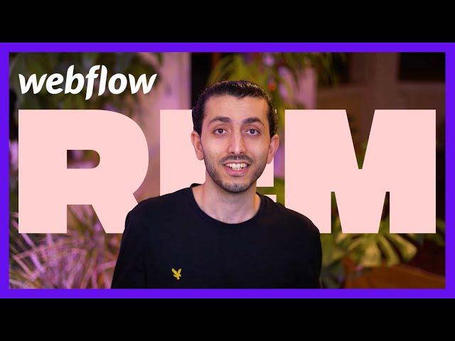 Why use REM Typography in Webflow