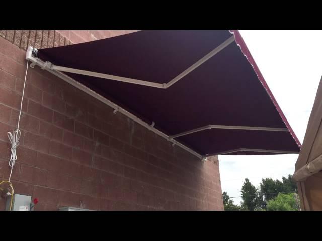 ALEKO® 20 x 10 Retractable Patio Awning BURGUNDY Color