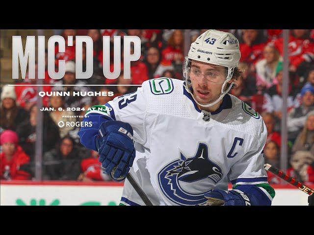 Mic'd Up - Quinn Hughes vs. Devils (Jan. 6, 2023)